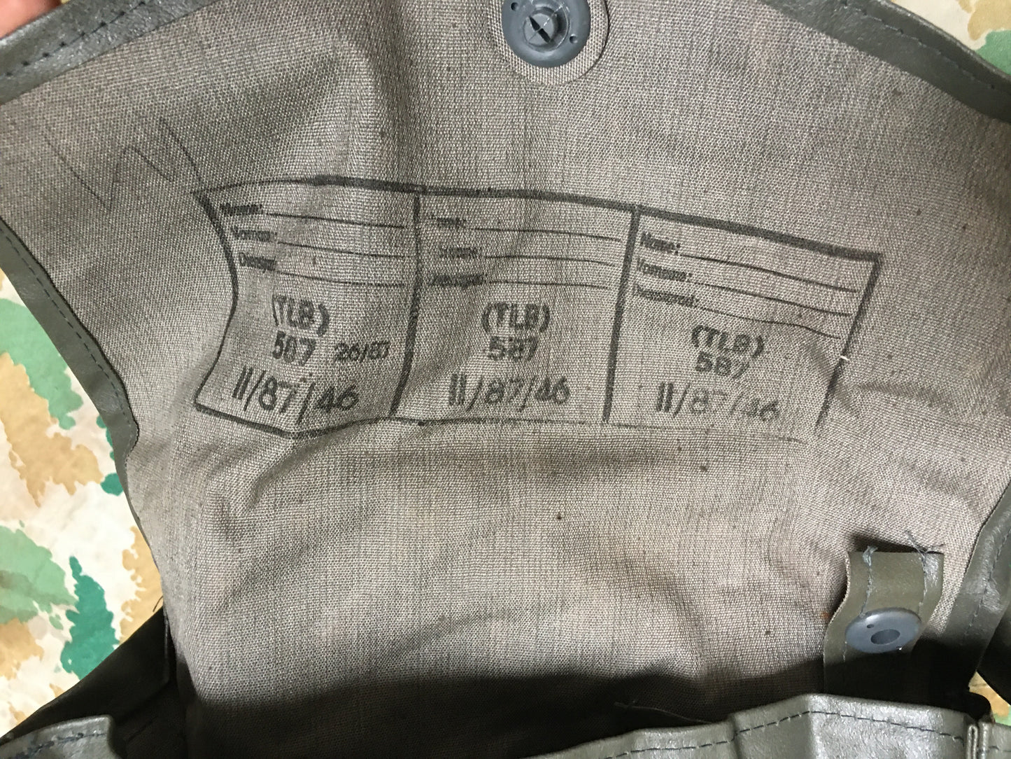 East German NVA Gas Mask Bags